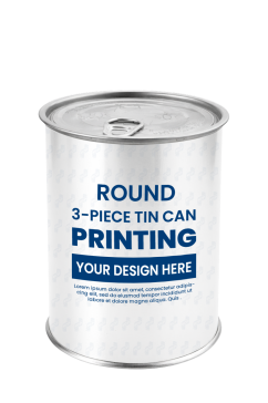 Printed Tin Box For Powdered Milk 400gr D401 (Φ99x126)